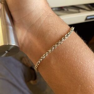 80 Silver and gold link bracelet with the KDW clasp